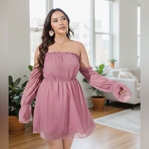 NEW•2X•Lorena Romance In The Air Lilac Boho Chic Dress